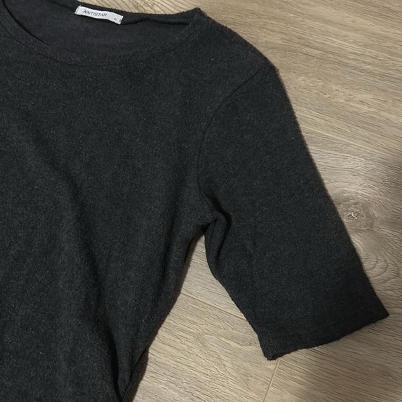 Antistar Sweater Dress with Rouching - Picture 2 of 3